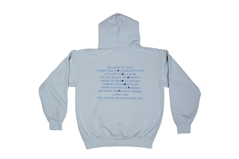 EXCUSE HOODIE (Pale Blue)