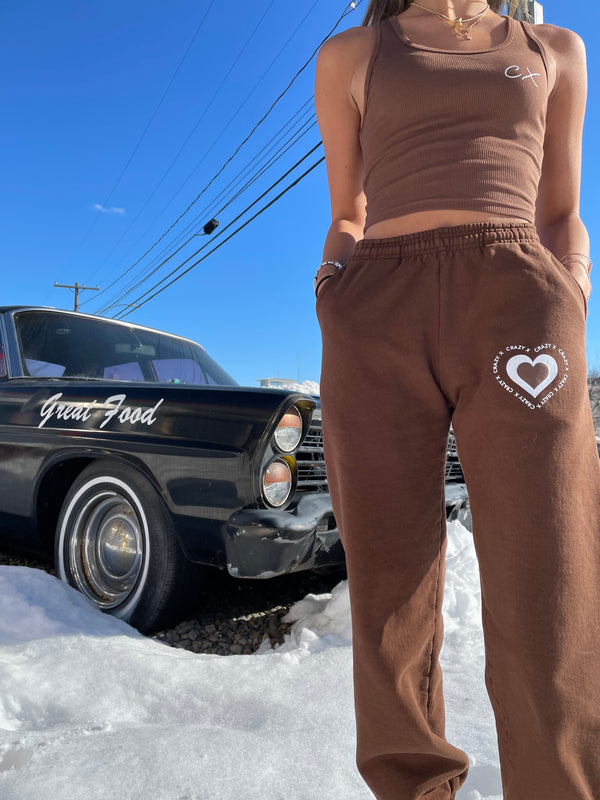 CHOCOLATE BOX SWEATPANTS (COCO BROWN)